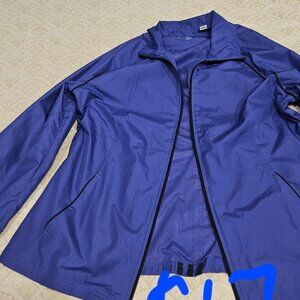 Gently Used Womens Sz Large Purple And Black Adidas Climalite Windbreaker Jacket